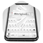 go keyboard white theme android application logo